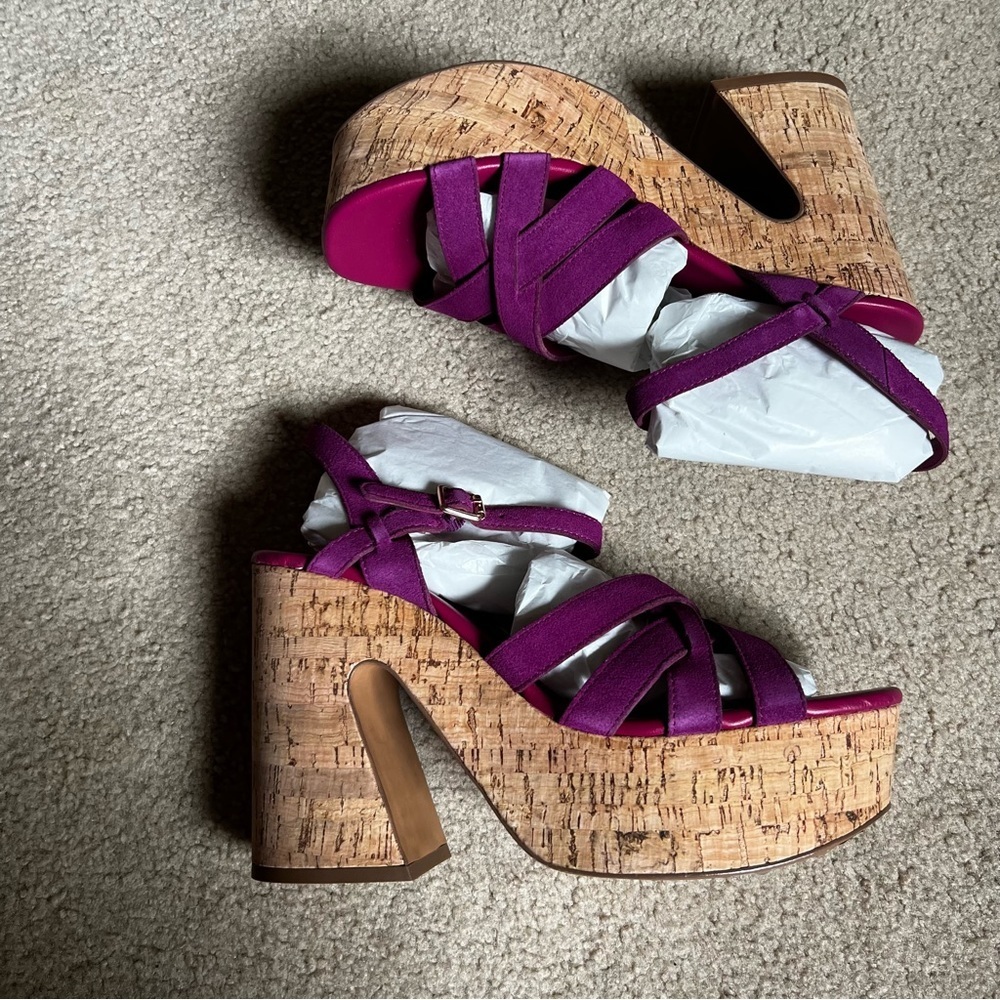 Free People Purple Platform Sandals - Picture 12 of 12